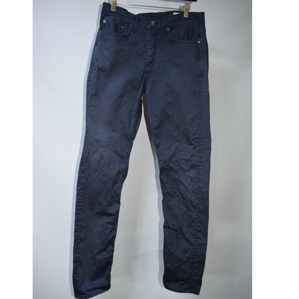 Rag & Bone Standard Issue Fit 2 Slim Navy Pants Men's Size 30 Stretch Cotton